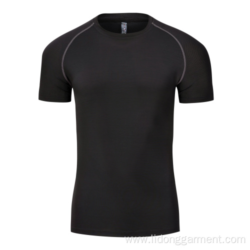 Men Running T Shirt Quick Dry Fitness Shirt